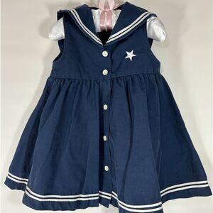 COPY - Navy Blue Sailor Dress 18 Month